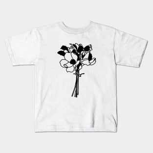 minimalist flowers Kids T-Shirt